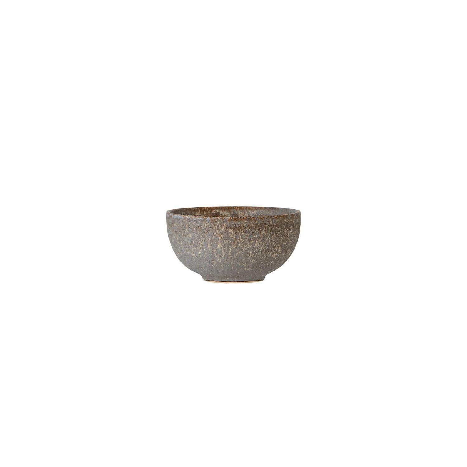 Schale Addison aus grauem Stein mit rauer Oberfläche, ca. 16×8 cm