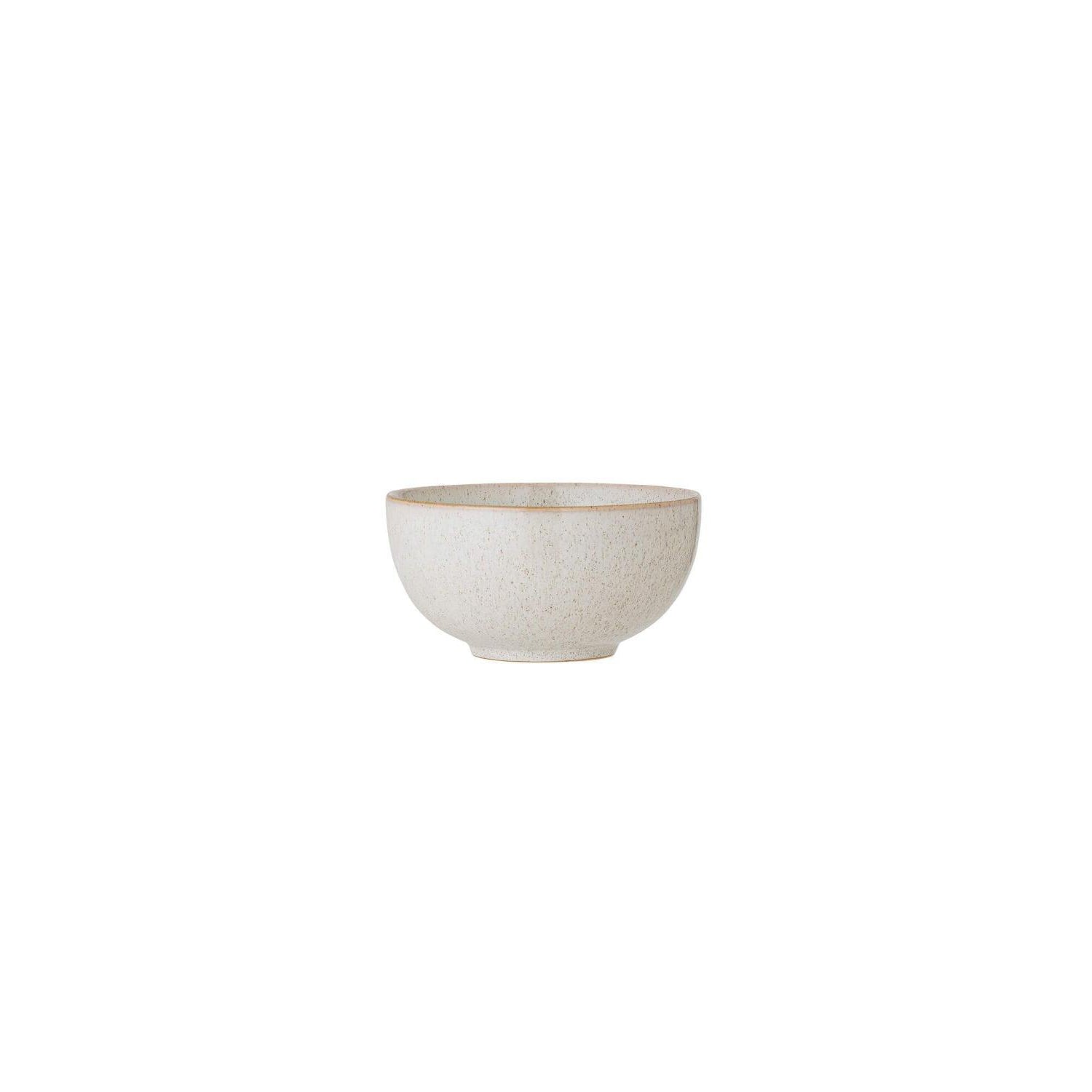 Weiße Schale Addison, 16x8 cm, runde Schale mit leicht abgesetztem Rand