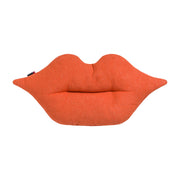 Gefülltes Kissen "SILVRETTA - Lips" - 80x35 cm (Dunkelorange)