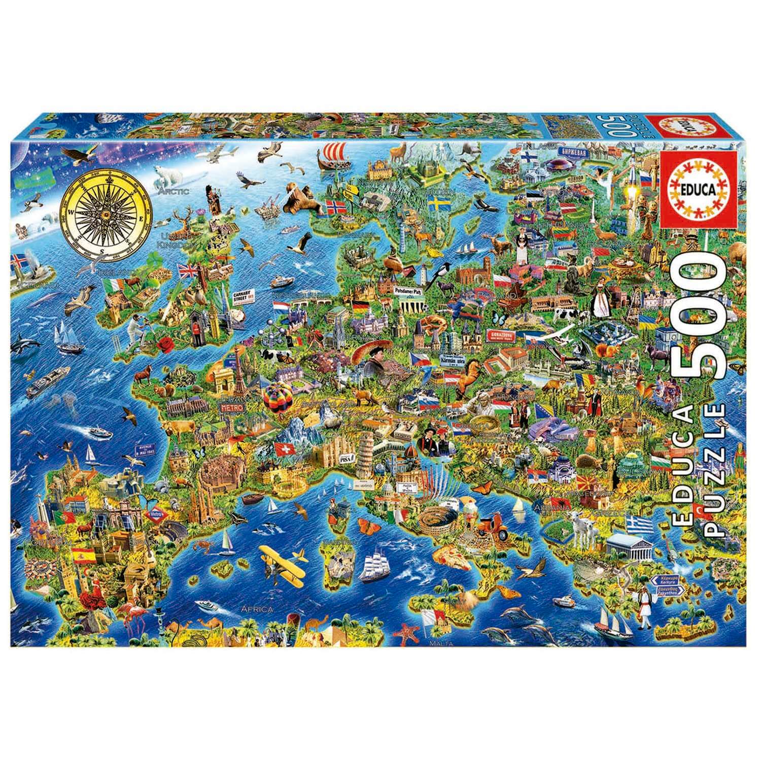 Verrückte Europa-Landkarte