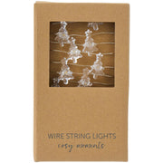 Lichterkette mit 20 Weihnachtsbäumen - 185x1,6x2,8 cm (Transparent)