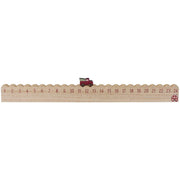 Weihnachtskalender "Lastwagen mit Weihnachtsbaum" - 50x2,5x4,7 cm (Natur)