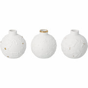 Vase "Winterkugel" im 3er-Set - 5,5x5,9 cm