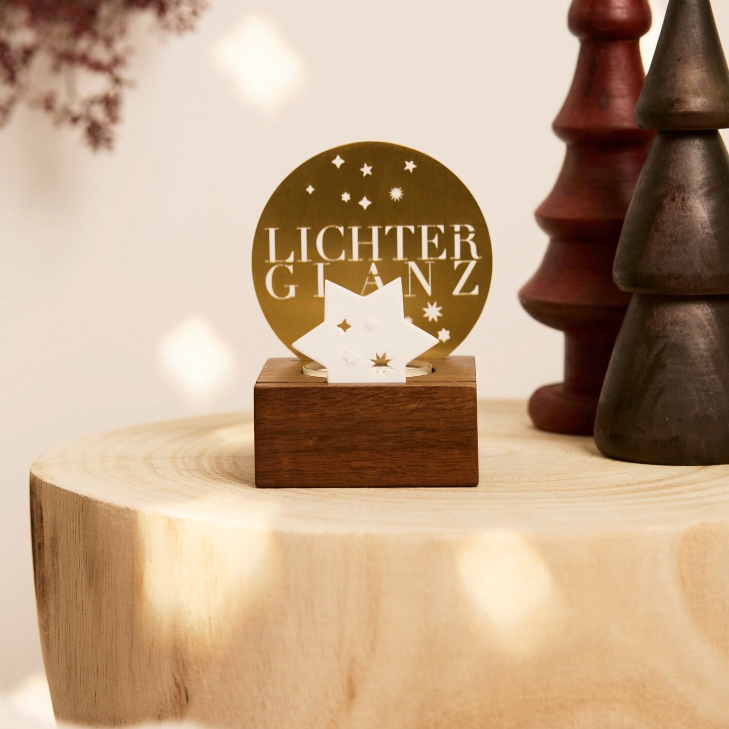 Lichtszene "Lichterglanz" - 7,5x6,5x9,6 cm