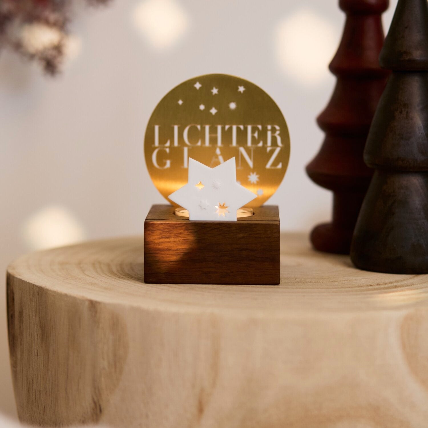 Lichtszene "Lichterglanz" - 7,5x6,5x9,6 cm