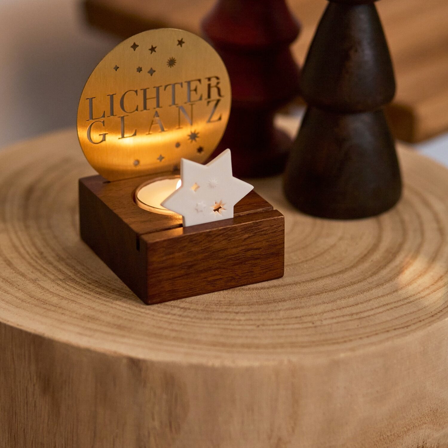 Lichtszene "Lichterglanz" - 7,5x6,5x9,6 cm