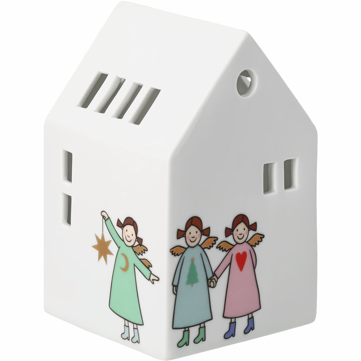 LED Lichthaus "Himmlische Schwestern - New Edition 10" - 8x8x12,5 cm