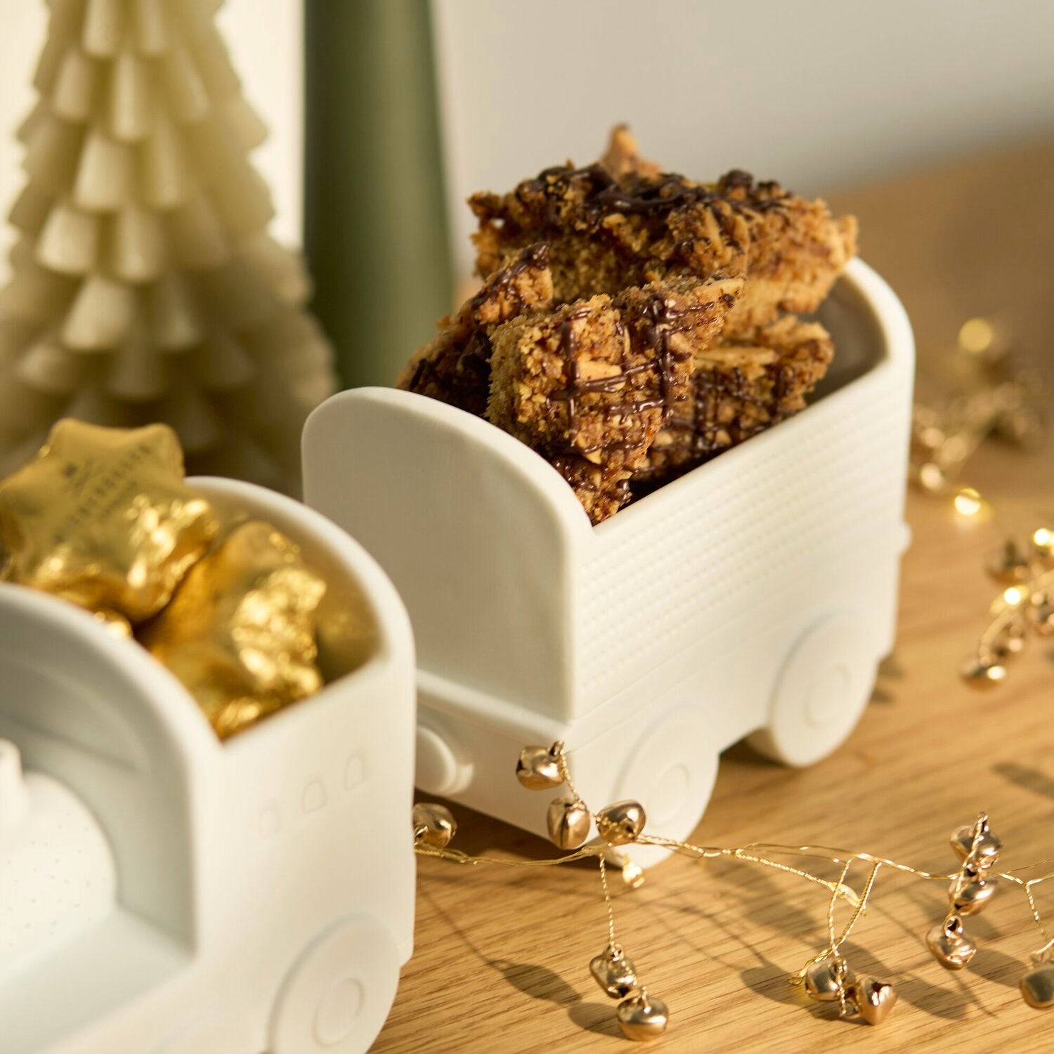 Weihnachtszug Set - 12,6x7,2x10,7 cm