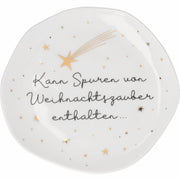 Kleiner Teller "Kann spuren von Weihnachtszauber…" - 14 cm
