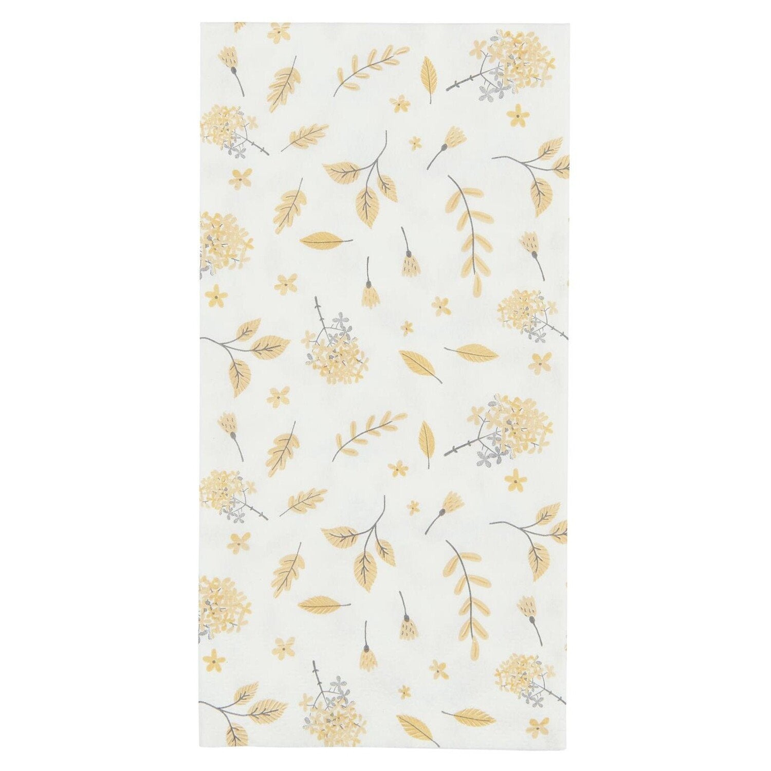 Serviette "Leafes" - 16 Stück (Gelb)