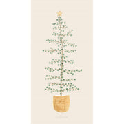 Papierserviette "Zedernbaum im Korb" - 10x20 cm (Natur)
