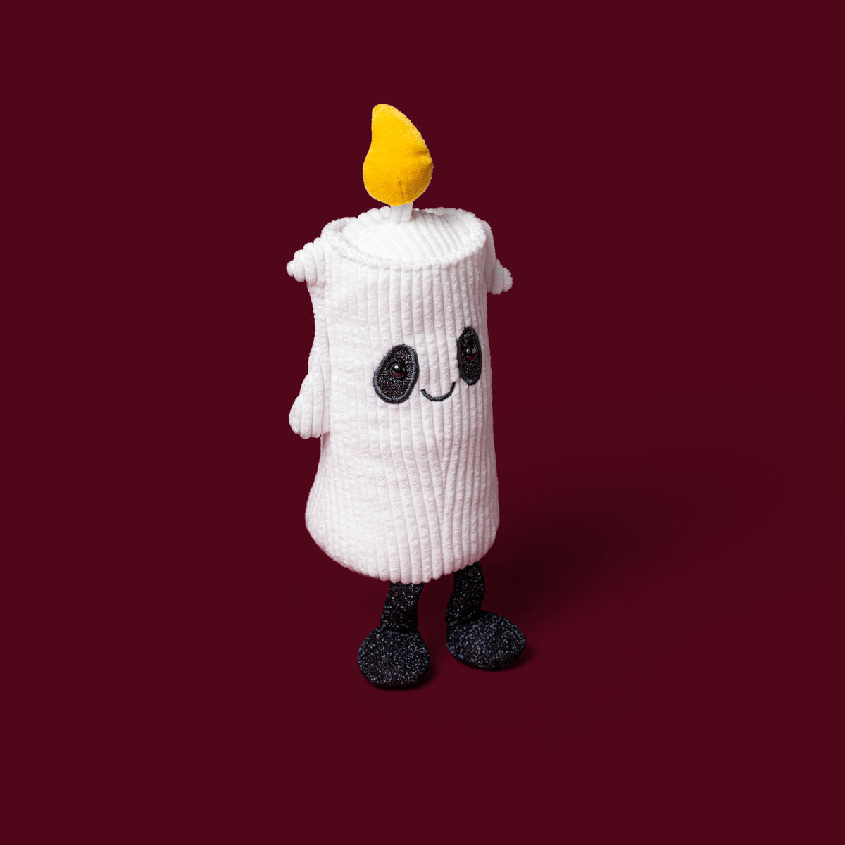 Kuscheltier Kerze "Amuseables - Flickerty" - 19 cm (Weiß)