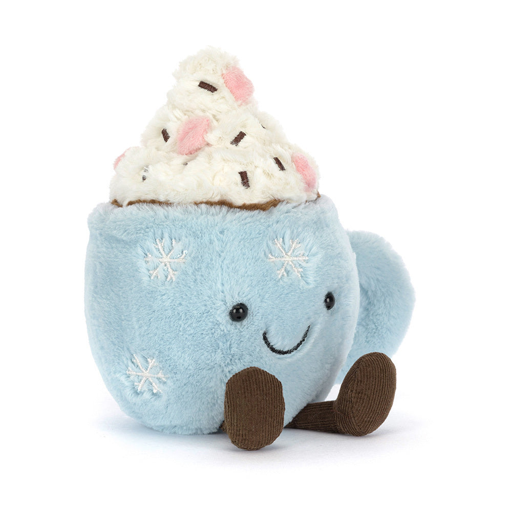 Kuscheltier Heiße Schokolade "Amuseables - Hot Chocolate with Marshmallows" - 21 cm (Blau) Jellycat
