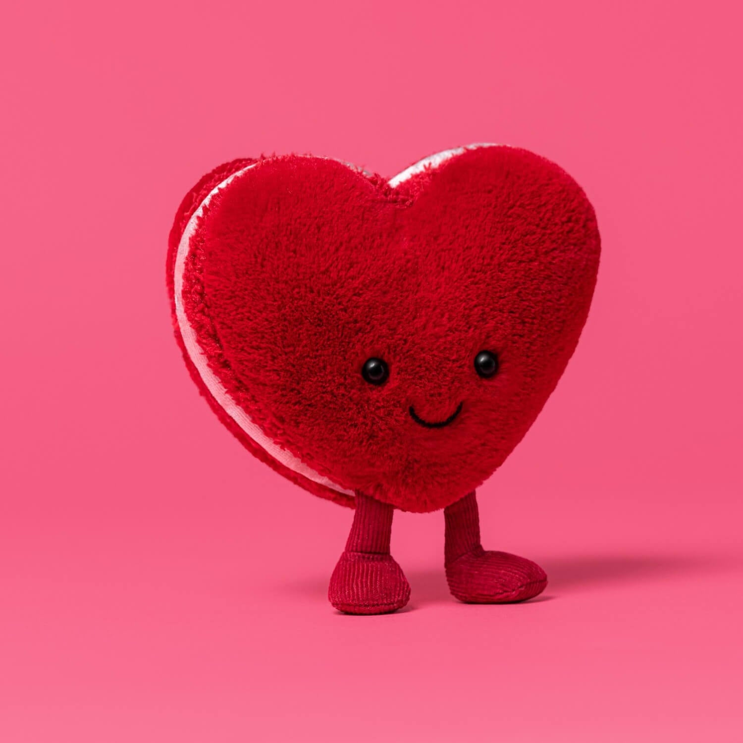 Kuscheltier Macaron "Amuseables - Colette Heart" (Rot)