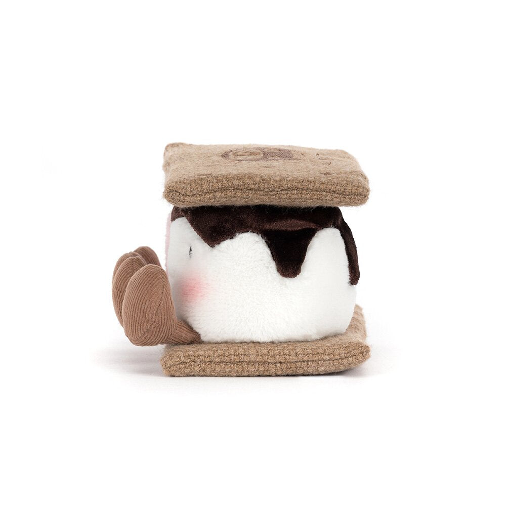 Kuscheltier Snack "Amuseables - S'mores" - 7x12x7 cm (Braun/Weiß)