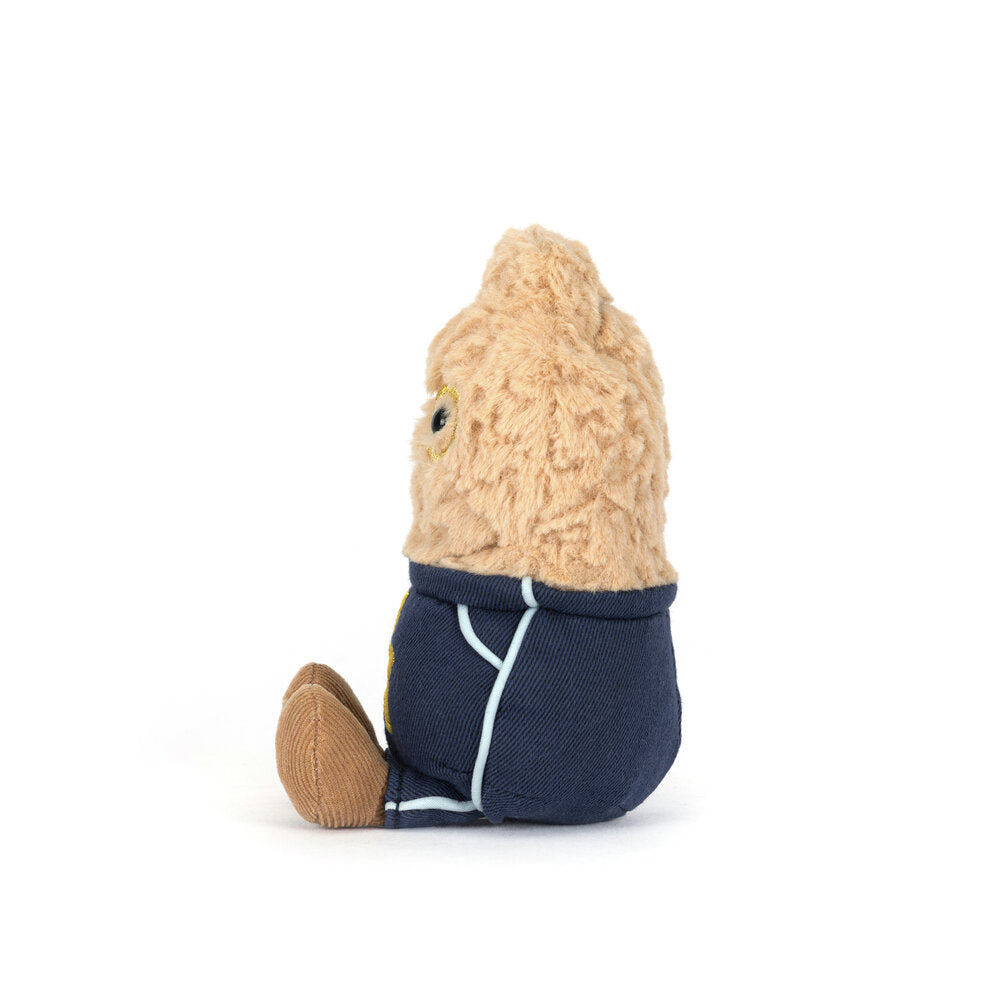Kuscheltier Erdnuss "Amuseables -  Star Student" - 6x7x15 cm (Tan)
