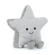 Kuscheltier Stern "Amuseables - Silver Star" - 17 cm (Silber) Jellycat