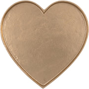 Tablett "Heart" - 27,5 cm (Gold)