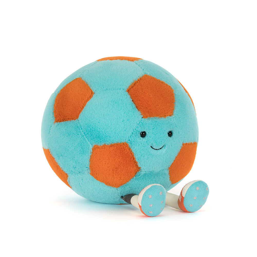 Kuscheltier Fußball "Amuseables" - 27x19x19 cm (Türkis)
