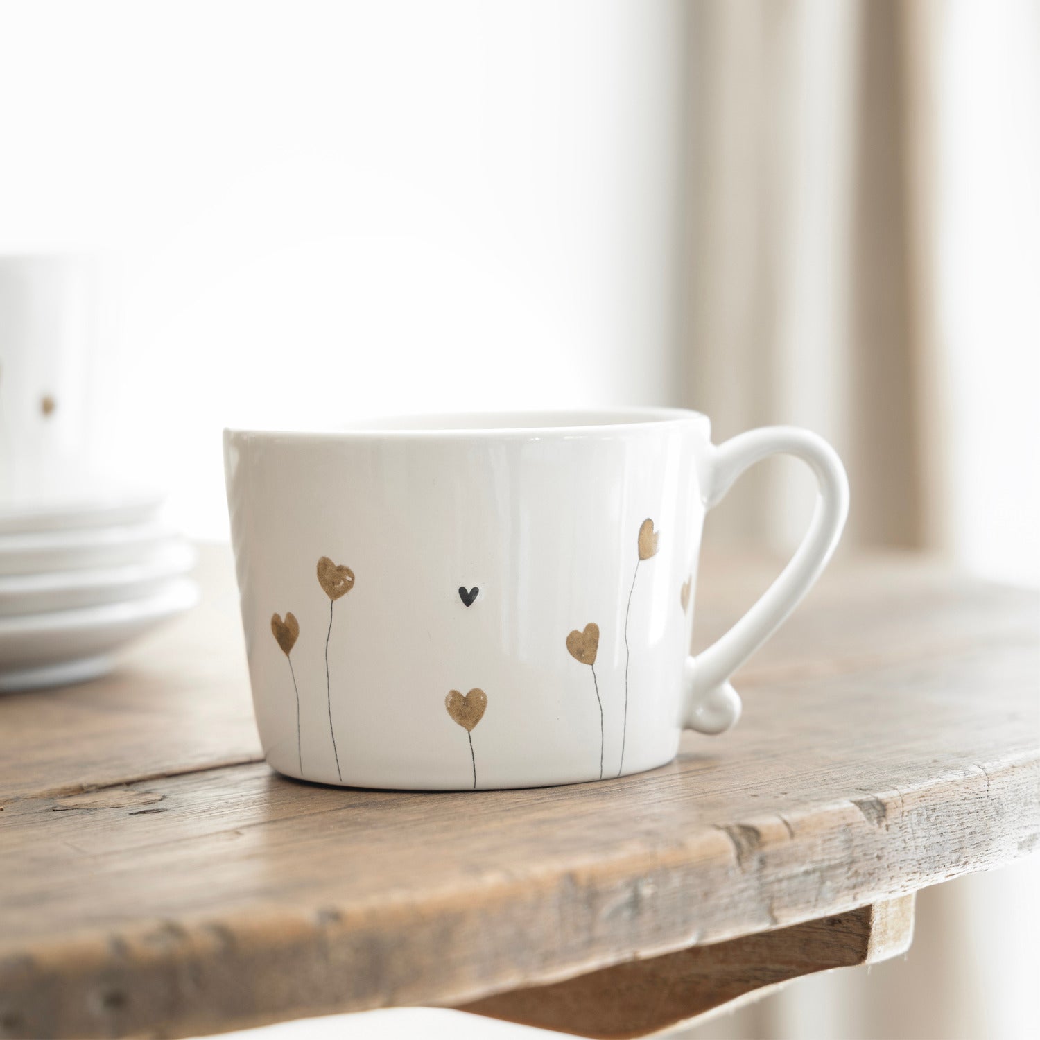 Tasse "LOVE" - 10x8x7 cm (Weiß)