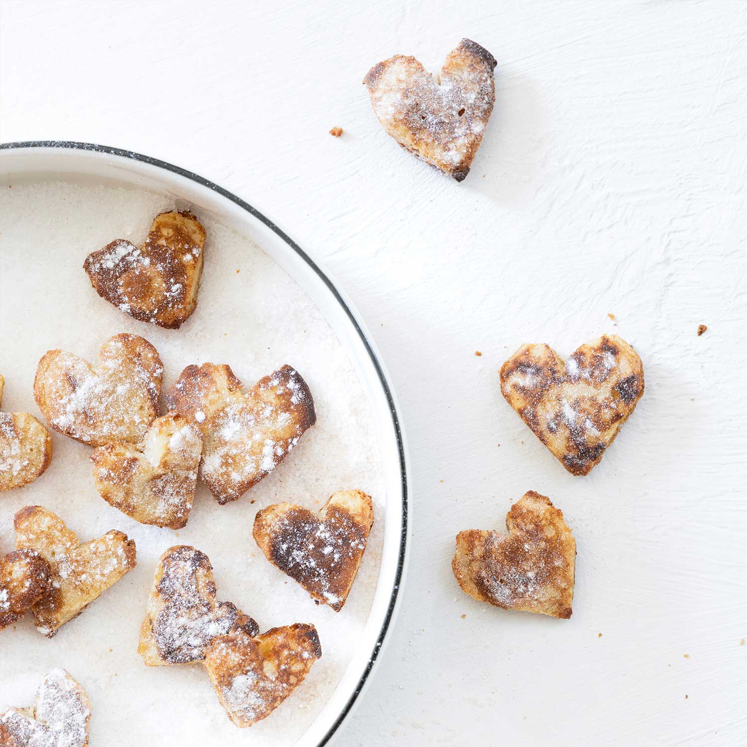 Salatschale "Heart" - 27x8 cm (Weiß/Schwarz)