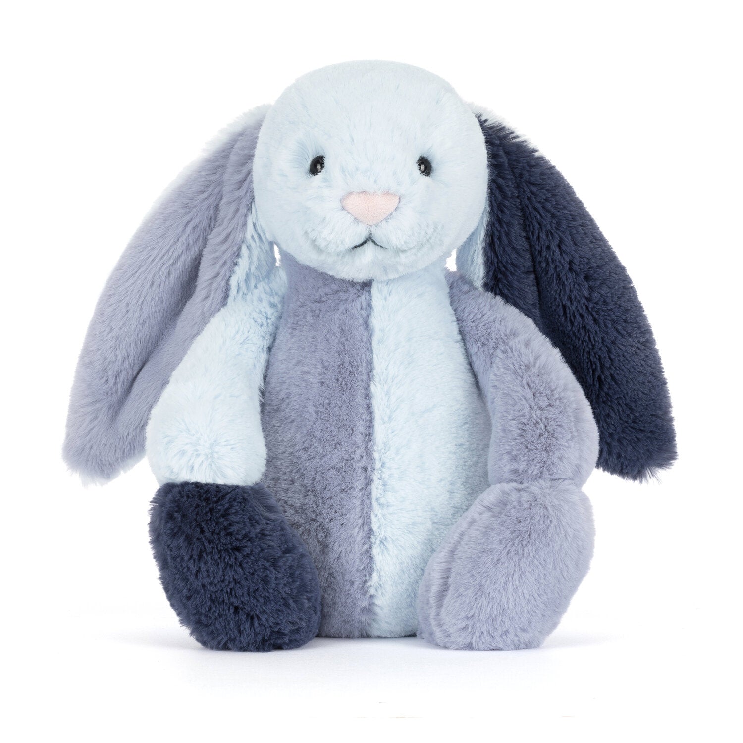 Kuscheltier Hase "Puddlesea - Original Patchwork" - 31x12x9 cm (Blau)