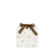 Geschenkbox "Hearts" - 13,5x17,5 cm (Braun)
