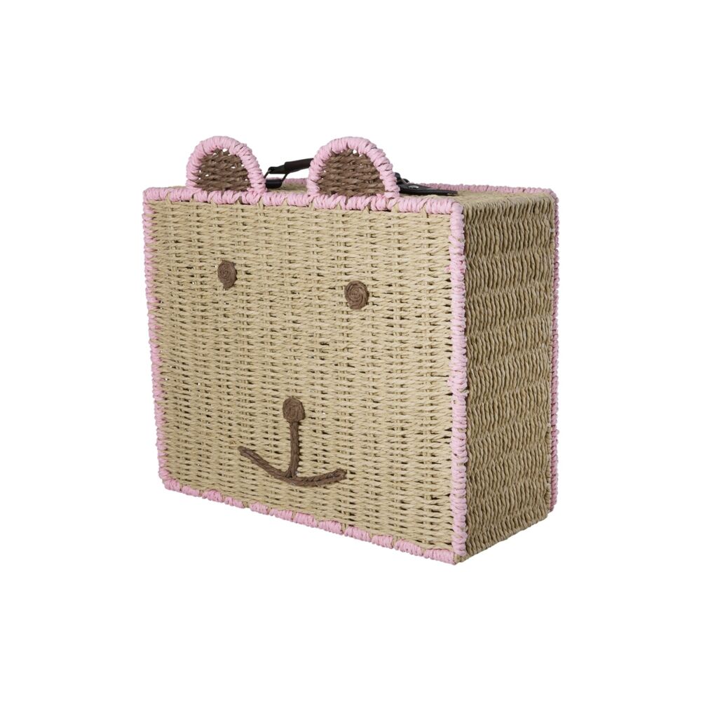 Koffer in Bärenform - 40x34x18 cm (Pink)