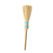 Handbesen aus Stroh (Blau) Rice