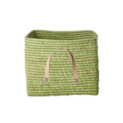 Korb "Raffia" - 30x30x25 cm (Apple Green)