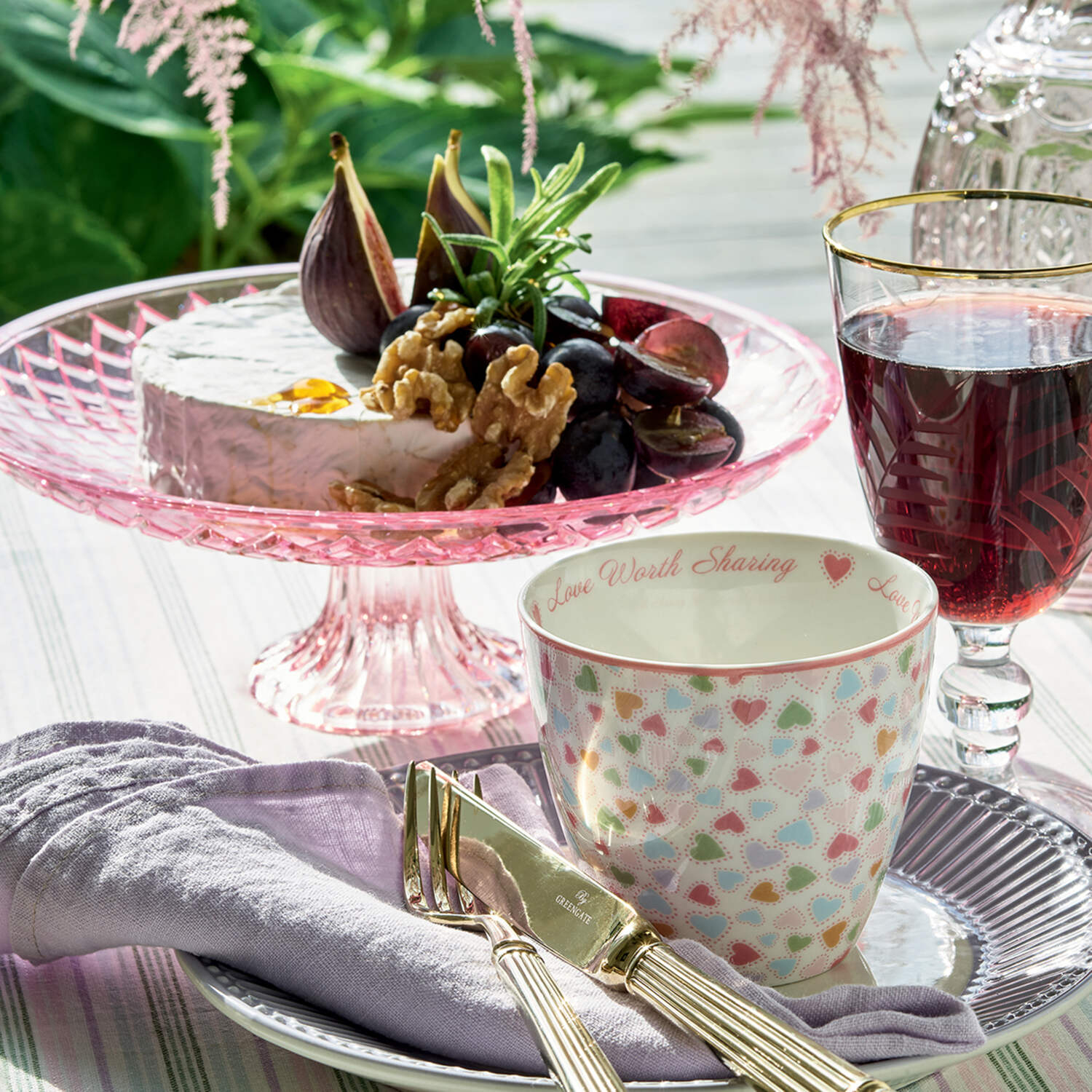 Frühstücksteller "Alice" im 4er-Set - 22,5 cm (Lavender) GreenGate