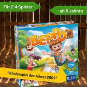 Beppo Jubiläumsausgabe Spielbox mit farbiger Illustration und Tierfiguren für Kinder