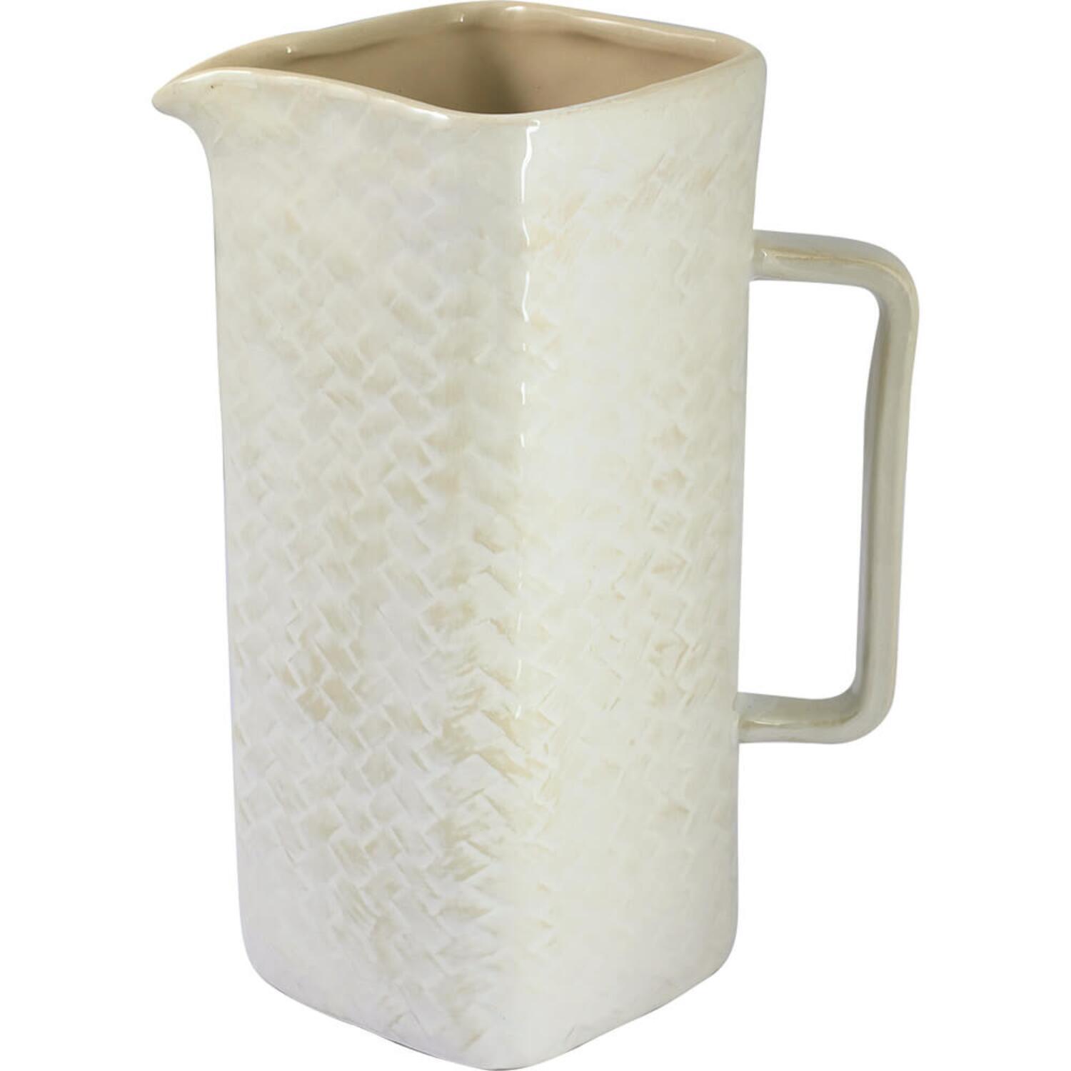 Krug "Woven" - 13x22,5 cm (Off White) GreenGate