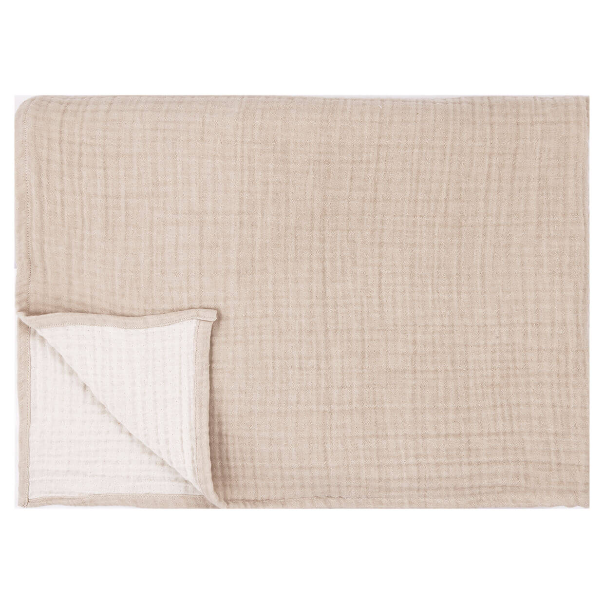 Decke "Muslin" - 140x220 cm (Sand)