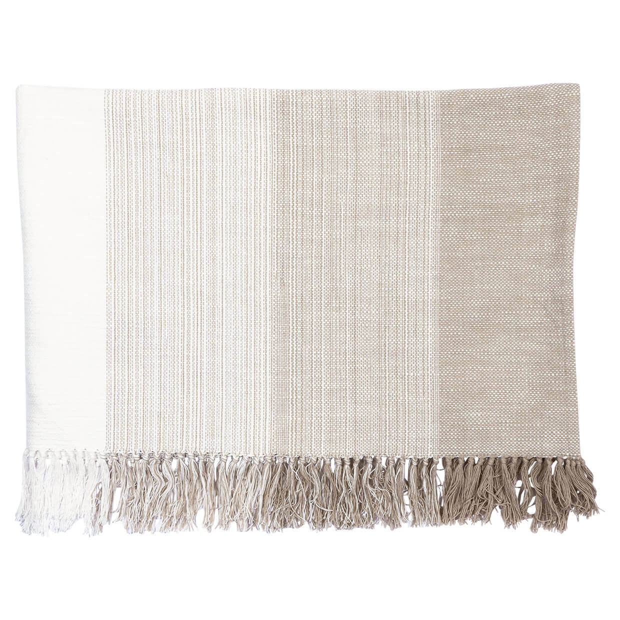 Decke "Fade Stripe" - 130x170 cm (Beige)