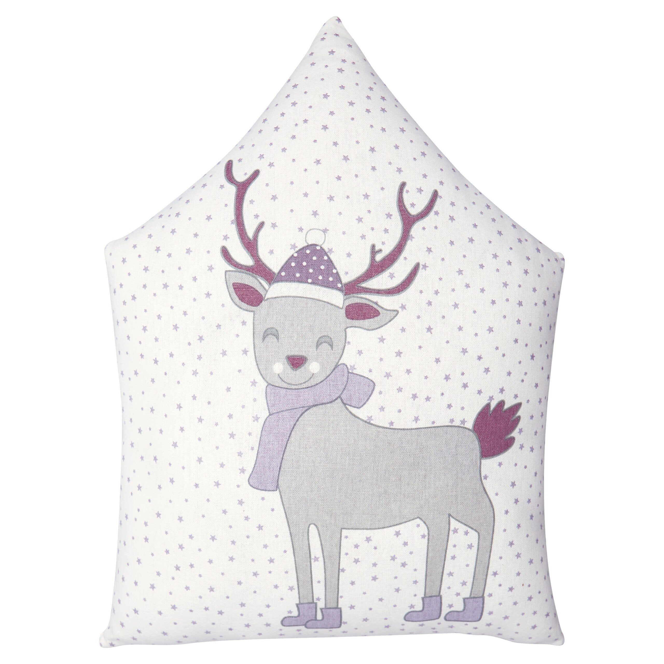 Kissenhülle mit Aufdruck "Deer" (Lavender) - 30x40cm