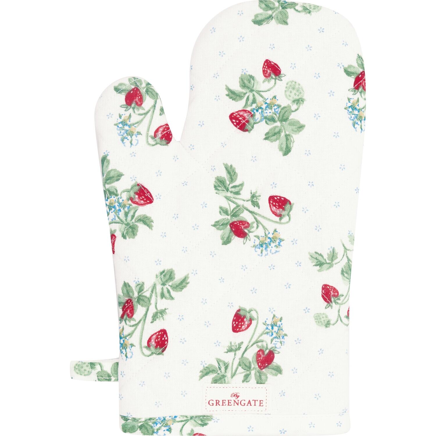 Ofenhandschuh "Berry" - 28x18 cm (Weiß)