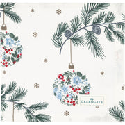 Stoffserviette "Joelle Xmas" - 40x40 cm (Weiß)