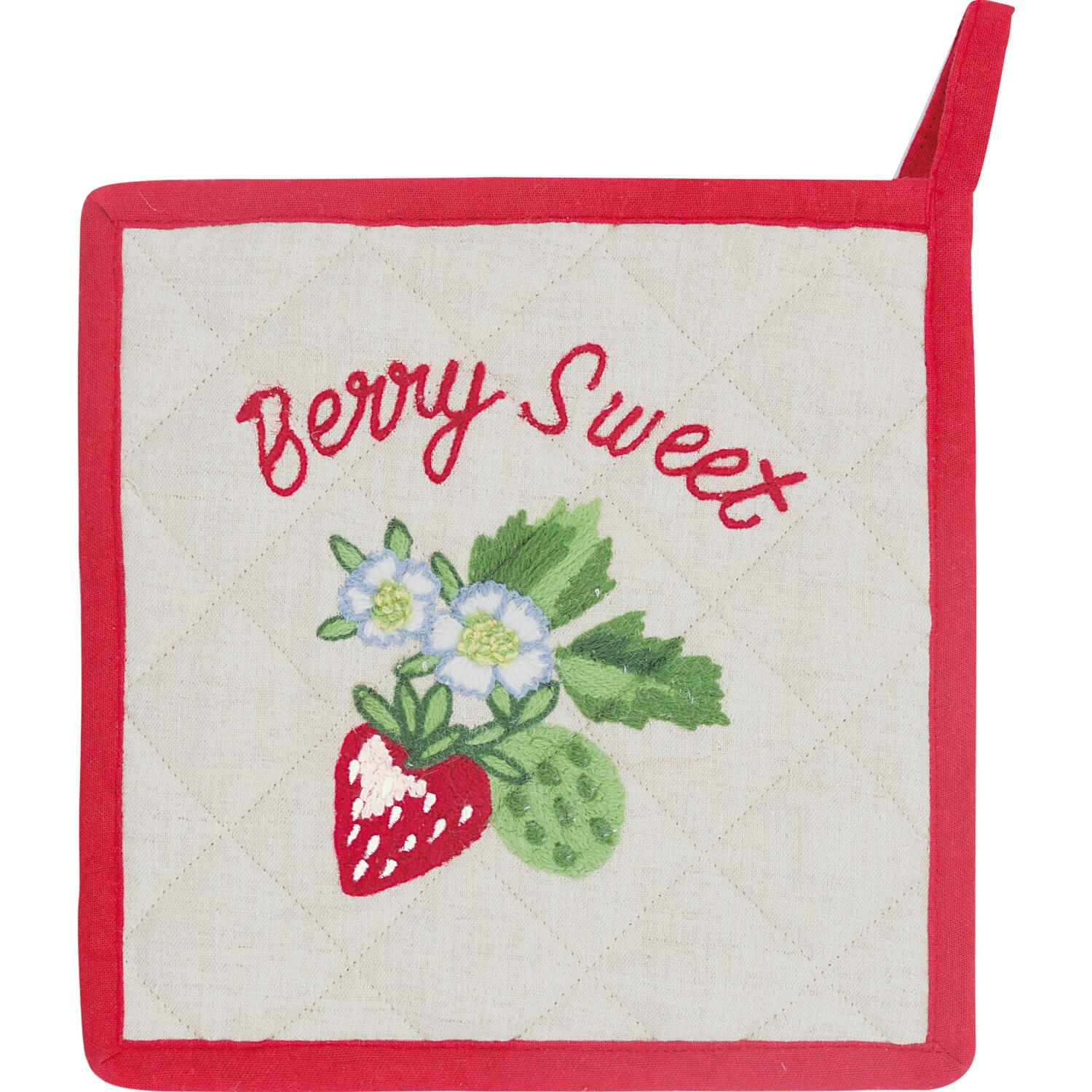 Topflappen "Berry" - 21x21 cm (Sand)
