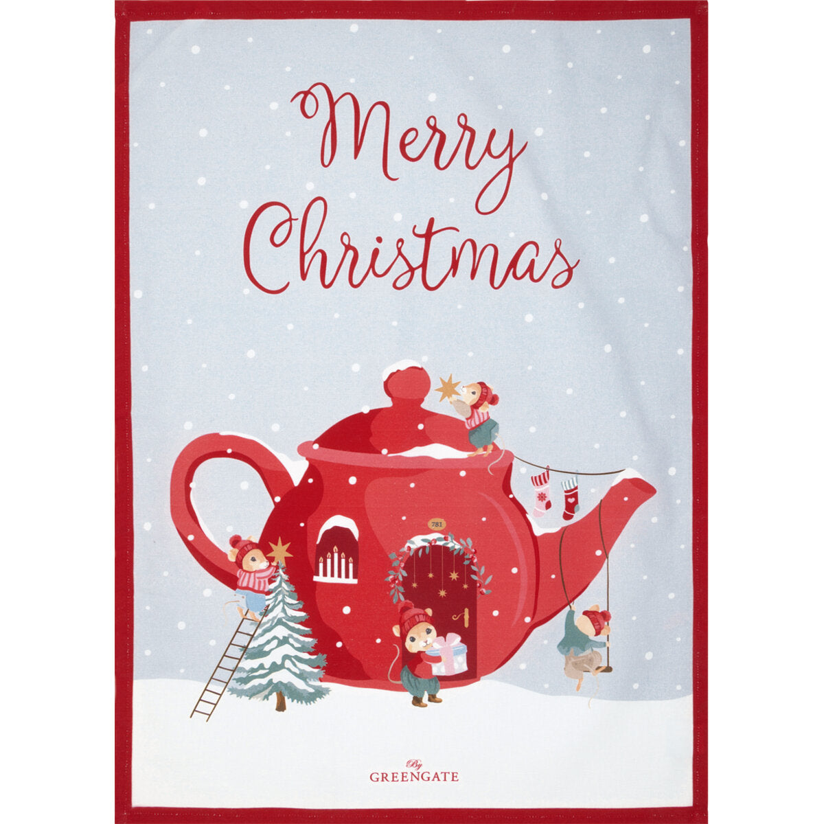 Geschirrtuch "Joanni Teapot" - 70x50 cm (Weiß)
