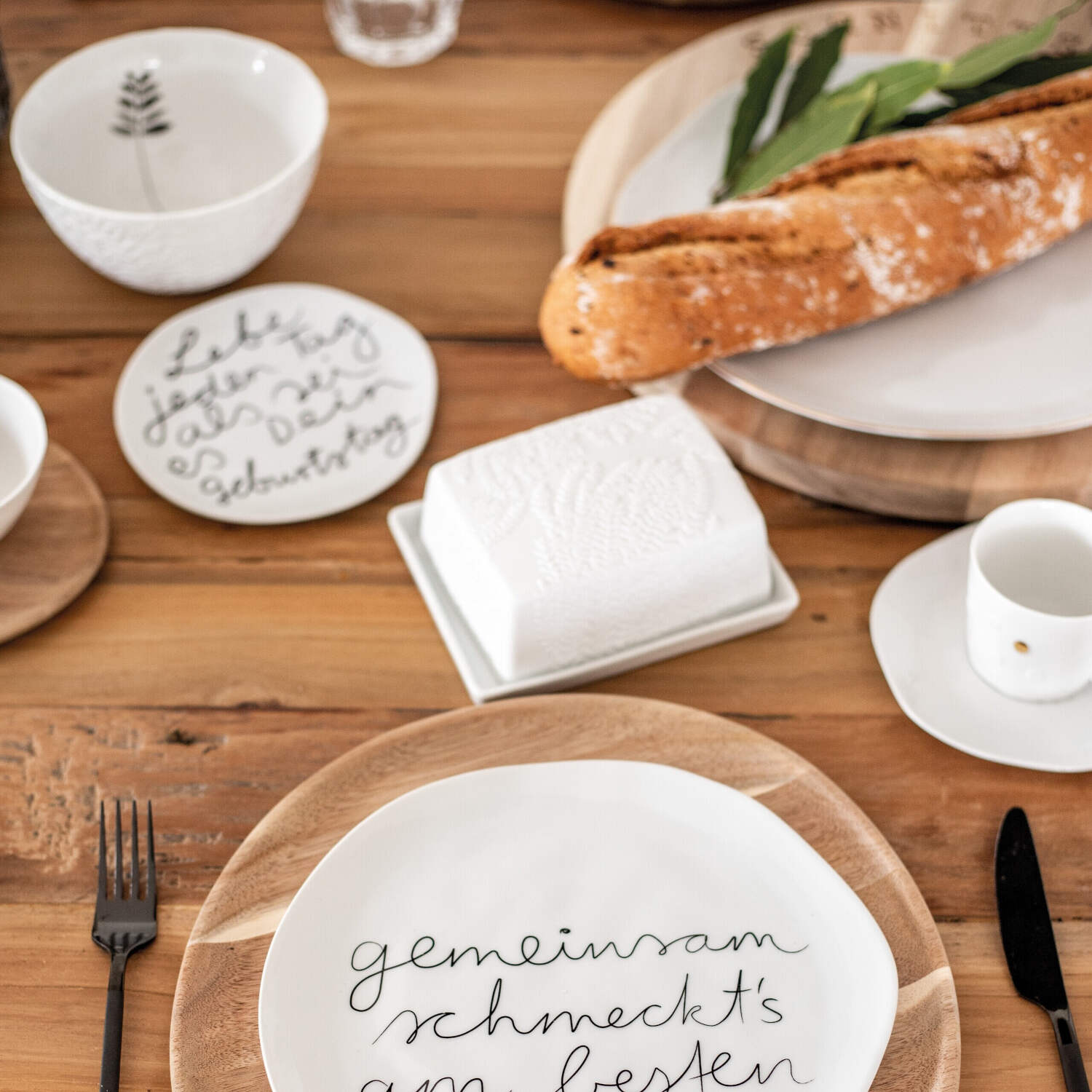 Teller Mix & Match "Gemeinsam schmeckt's am besten" - 22,5 cm räder Design