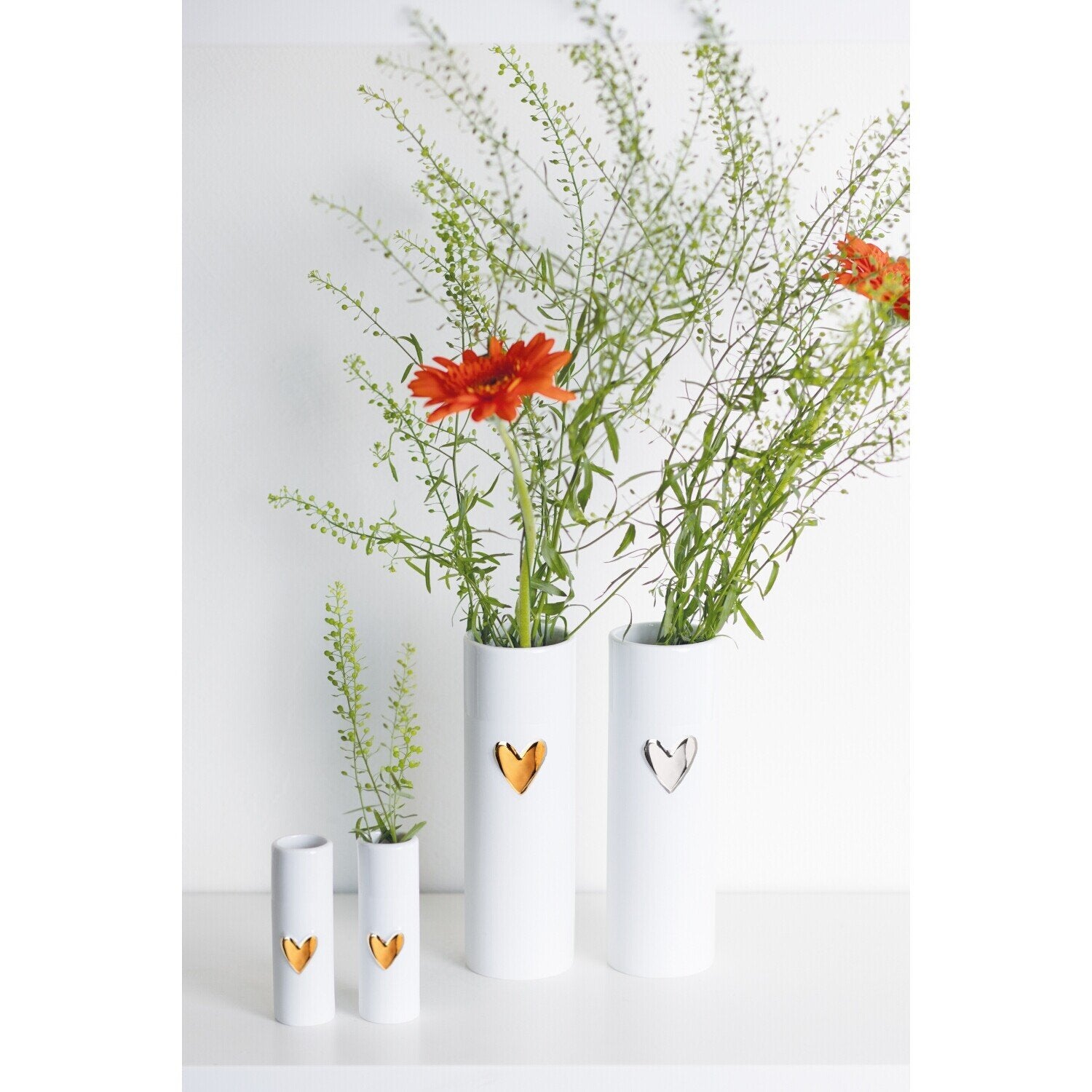 Vase "LIVING - Herz Gold"