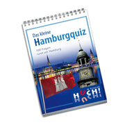 Spiralgebundenes Quizspiel „Das kleine Hamburgquiz“ mit Hamburg-Motiven
