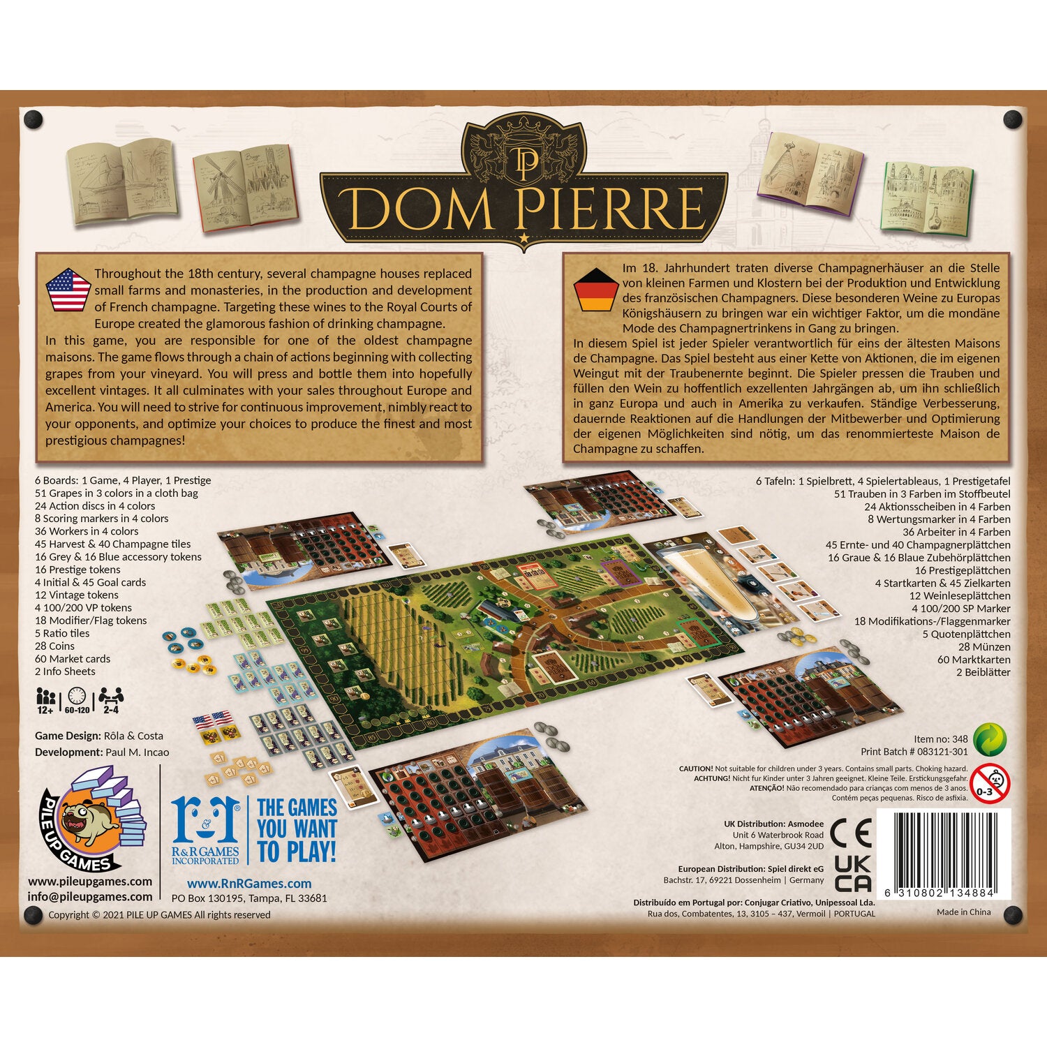 Gesellschaftsspiel "Dom Pierre" (Bunt)