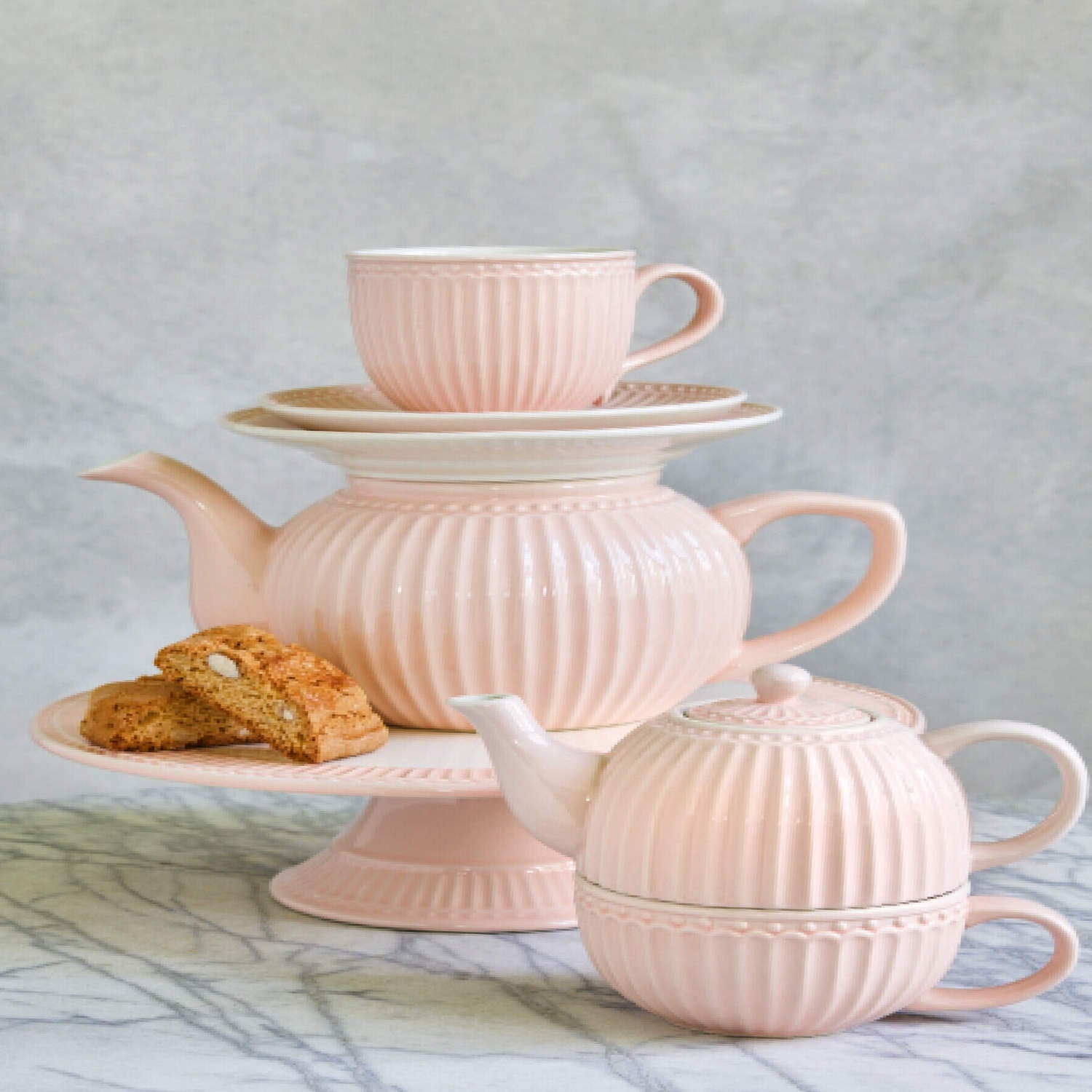 GreenGate Aufbewahrungsdosen "Alice" (Pale Pink) - 3er-Set