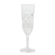 Champagnerglas mit geprägten Details "Acrylic" (Klar)