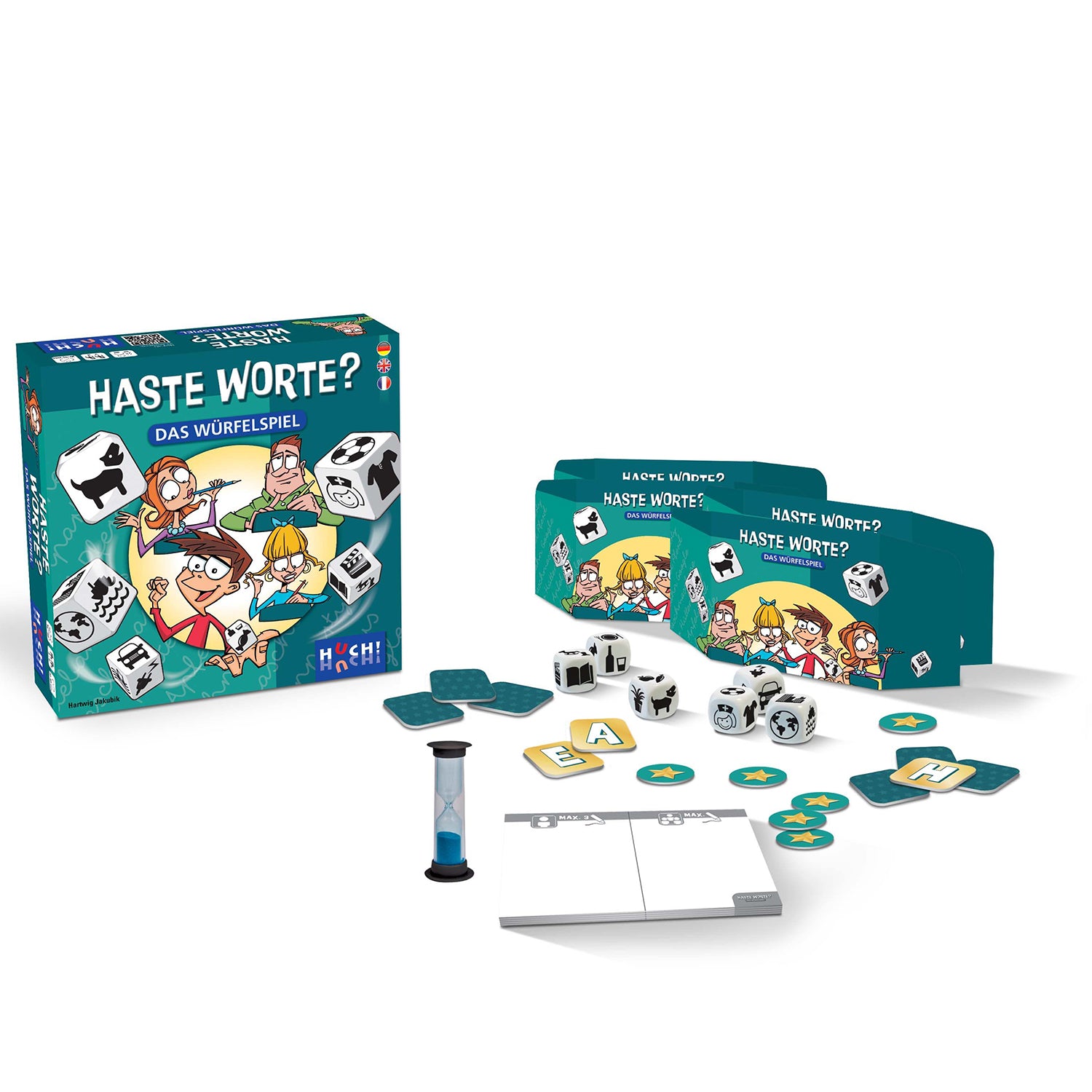 Haste Worte Würfelspiel