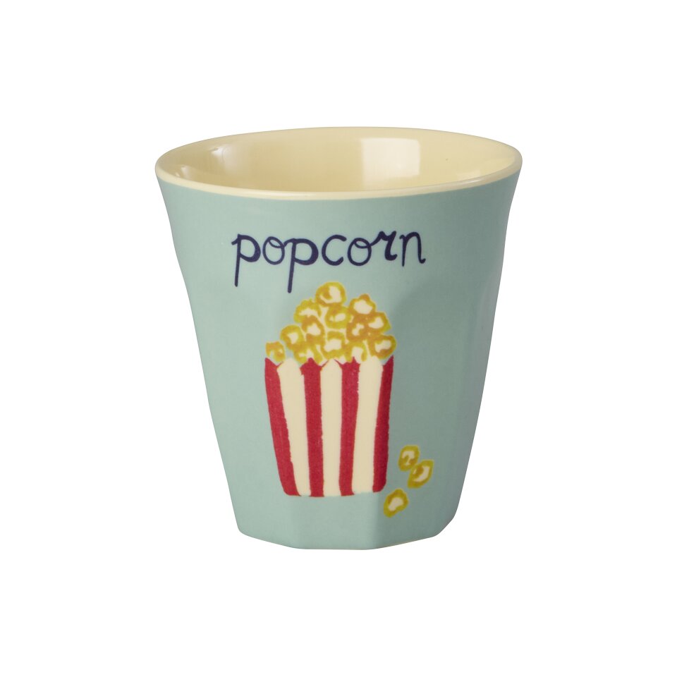 Kinderbecher aus Melamin mit Popcorn-Motiv popcorn