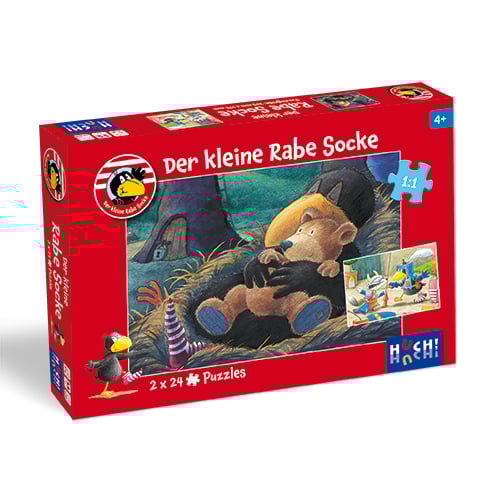 Der kleine Rabe Socke - Puzzle 2 x 24 Teile