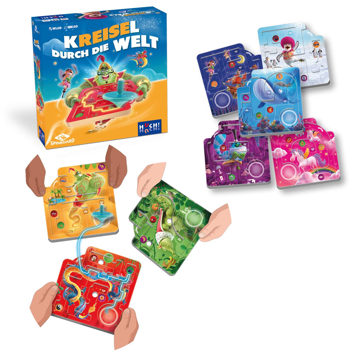 Kreisel durch die Welt